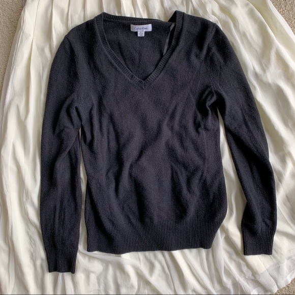 Calvin Klein Black V-Neck Sweater* - Picture 4 of 5